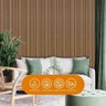 Painel Ripado Prime Madeira Pvc Teca Fina 2,9m X 16cm - 4