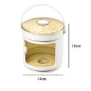 Ver imagem 4 de Balde Forma de Gelo Reservatorio Pegador Tampa Dispenser Recipiente Armazenamento Festa Evento Confr