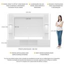 Ver imagem 6 de Estante Tv 65" Com Leds Berlim Multimóveis V3392 Branca Branco