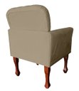 Ver imagem 2 de Poltrona Stephany Luxuosa para Recepção e Escritório Advocacia - Suede - Sv Decor:cappuccino