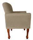 Ver imagem 3 de Poltrona Stephany Luxuosa para Recepção e Escritório Advocacia - Suede - Sv Decor:cappuccino