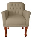 Ver imagem 1 de Poltrona Stephany Luxuosa para Recepção e Escritório Advocacia - Suede - Sv Decor:cappuccino