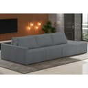 Ver imagem 2 de Sofá Ilha Modular para Sala 342cm com Puff Dublin K01 Bouclê Cinza - Lyam Decor