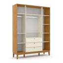 Ver imagem 2 de Guarda Roupa Infantil 4 Portas e 3 Gavetas Unique Freijó/Off White/Eco Wood - Matic Móveis