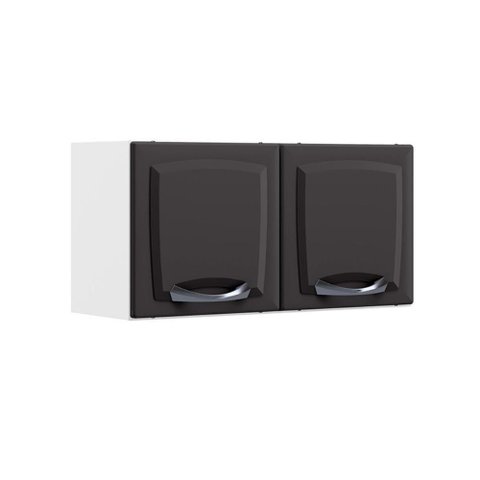 Armário Aéreo Grafite 2 Portas Gel New Premium