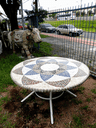 Ver imagem 1 de Mesa em Mosaico Mandala Indiana Ii - Somente o Tampo 120cm