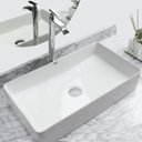 Ver imagem 2 de Kit Cuba Pia Louça Cerâmica Banheiro C/ Torneira e Válv S19