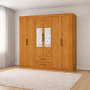 Ver imagem 2 de Guarda Roupa com 2 Espelhos e 6 Portas Platinum -grand Line