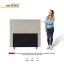 Ver imagem 2 de Cabeceira Box Casal Queen Size Lisboa 160cm Veludo Bege