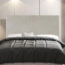 Ver imagem 4 de Cabeceira Box Casal Queen Size Lisboa 160cm Veludo Bege