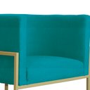 Ver imagem 6 de Kit 02 Poltronas Luana Para Sala Suede Cores - DS Estofados - Azul Turquesa