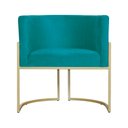 Ver imagem 3 de Kit 02 Poltronas Luana Para Sala Suede Cores - DS Estofados - Azul Turquesa