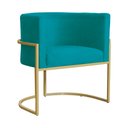 Ver imagem 2 de Kit 02 Poltronas Luana Para Sala Suede Cores - DS Estofados - Azul Turquesa