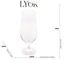 Ver imagem 5 de Taça para Cerveja Cristal Sommelier Lyor 380ml 5172