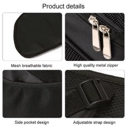 Mochila Pet Transporte com Ventilação Cachorro Gato Vermelha - 6