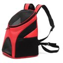 Ver imagem 3 de Mochila Pet Transporte com Ventilação Cachorro Gato Vermelha