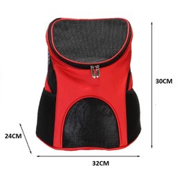 Mochila Pet Transporte com Ventilação Cachorro Gato Vermelha - 8