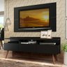 Rack Madesa Londres e Painel para TV até 55 Polegadas Preto Cor:Preto - 1