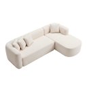 Ver imagem 4 de Sofá Orgânico Módulo Curvo Siena 2,6MTS Boucle Off White - Vimont Moveis