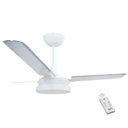 Ver imagem 1 de Ventilador Luz LED Vinius Branco 220V 3 Pás Transparentes e Controle