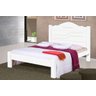 Cama Casal Thalia Estrado Reforçado Branco com Colchão - 2