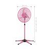 Ventilador Pé Oscilante 110V Rosa - 2
