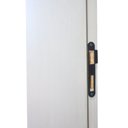 Ver imagem 6 de Kit Porta de Madeira 215x86cm Batente 20cm com Guarnição Cristal Primer Uniportas Abertura Direita Branco