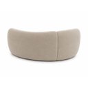 Ver imagem 4 de Sofá Zah 210 cm 3 Lugares Luxo Orgânico Curvo Bouclé Premium:Veludo Bege