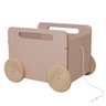 Baú Infantil Organizador de Brinquedos com Rodinhas - Midi Rosa - 1