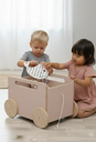 Ver imagem 7 de Baú Infantil Montessori Organizador de Brinquedos com Rodinhas - Midi Rosa