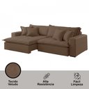 Ver imagem 3 de Sofá Cama 2,9m Zen Veludo com Molas Meu Sofá Online