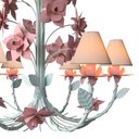 Ver imagem 5 de Luminária com cúpulas Infantil Grande Decorativo para Quarto Rosas Bebê Libertas Rosas Artesanato Ro