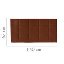 Ver imagem 2 de Painel Estofado Luxo Espanha 140cm Casal para Cama Box Suede Terracota - Gat Magazine