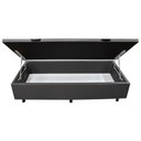 Ver imagem 3 de Base Box Baú para Cama Solteiro 88x188cm Liz S05 Sintético Cinza - Mpozenato