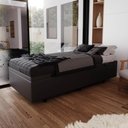 Ver imagem 2 de Base Box Baú para Cama Solteiro 88x188cm Liz S05 Sintético Cinza - Mpozenato