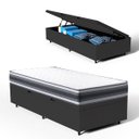 Ver imagem 3 de Cama Box Baú com Colchão de Espuma D45 Double Face Territory Hellen Solteiro 88cm