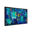 Ver imagem 1 de Quadro Decorativo Tinta Abstrato Azul