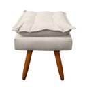 Ver imagem 5 de Kit 2 Puff Decorativo Opalla Retangular Bege Jylcrom