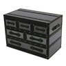 Baú de Metal e Couro Com 6 Gavetas 90cmx49cmx62cm - 1