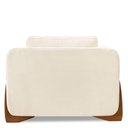 Ver imagem 5 de Poltrona Para Sala de Estar Lottus Linho Natural Pés Castanho - Pallazio