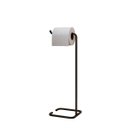 Ver imagem 2 de Suporte Porta Papel Higiênico de Chão para Banheiro com Base Preta em Metal - Édecasamóveis