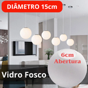 Ver imagem 5 de 7 Globos Vidro 15cm Esfera Bola Bolinha Jabuticaba Branco Fosco Leitoso Gimpo 7x-gl15