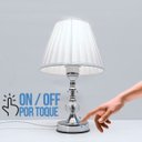 Ver imagem 2 de Abajur de Sala Cristal Touch Decorativo Abajur Mesa Cabeceira Lisboa