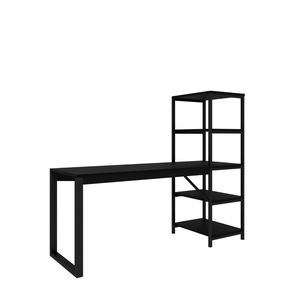 Escrivaninha Office C/ Prateleira P/ Livros Industrial Work