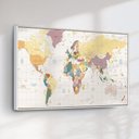 Ver imagem 2 de Quadro Decorativo Mapa Mundi