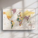 Ver imagem 1 de Quadro Decorativo Mapa Mundi