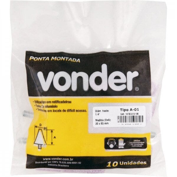 Ponta montada A-01 haste 1/4" Vonder - 2