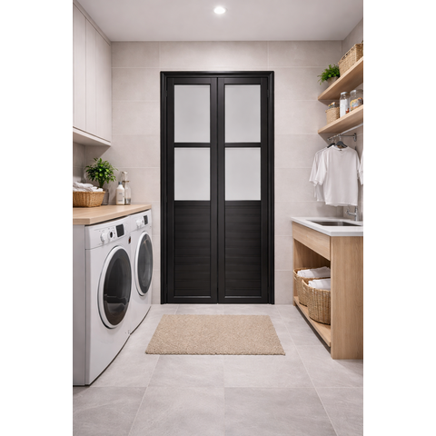 Porta Camarão Lambril com Vidro Preto 210x100 Lado Esquerdo