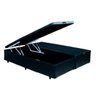 Cama Box Baú Queen-Size 158x198x42 Corino Preto Pistão A Gás - 2