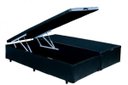 Ver imagem 2 de Cama Box Baú Queen-Size 158x198x42 Corino Preto Pistão A Gás
